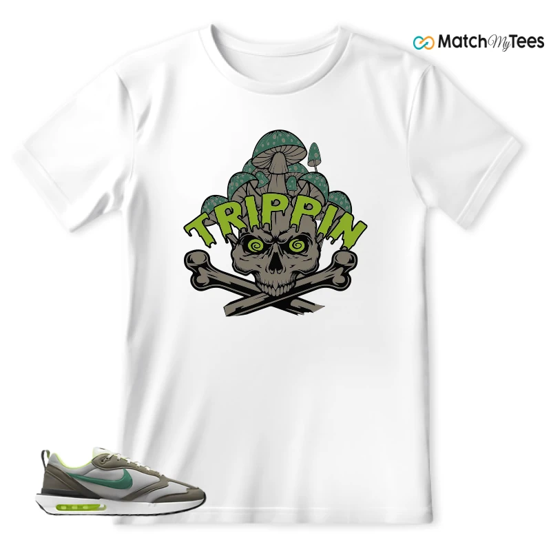 NIKE AIR MAX DAWN OLIVE GREY MALACHITE SNEAKER Matching Tees t-shirt