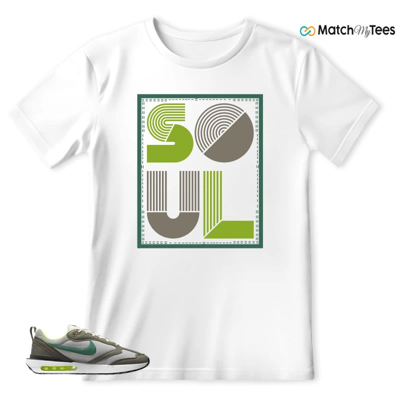 NIKE AIR MAX DAWN OLIVE GREY MALACHITE SNEAKER Matching Tees t-shirt