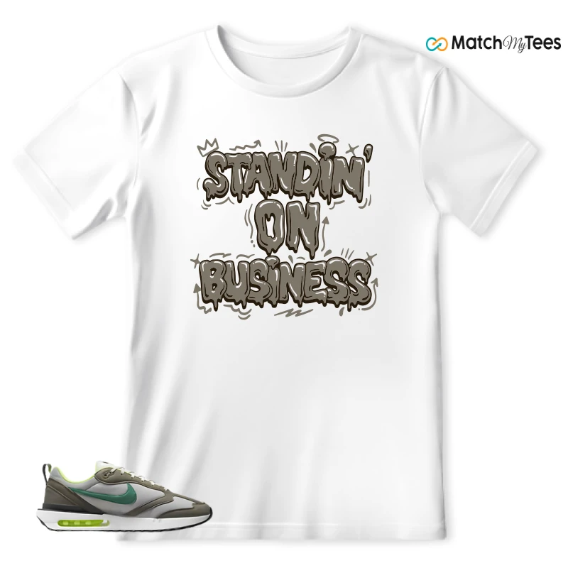 NIKE AIR MAX DAWN OLIVE GREY MALACHITE SNEAKER Matching Tees t-shirt