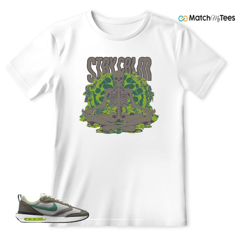 NIKE AIR MAX DAWN OLIVE GREY MALACHITE SNEAKER Matching Tees t-shirt