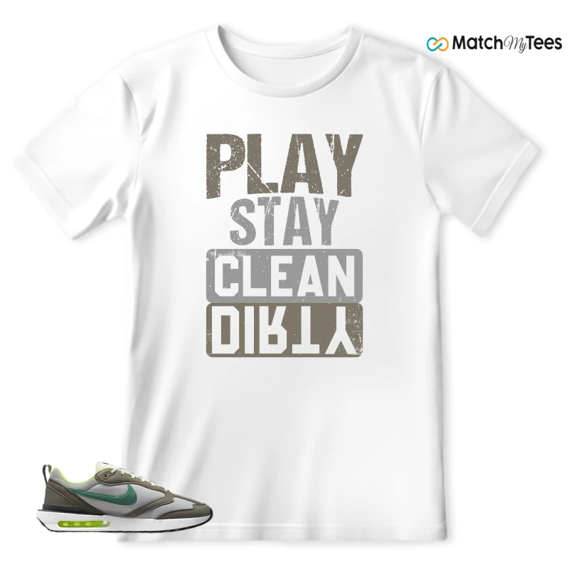 NIKE AIR MAX DAWN OLIVE GREY MALACHITE SNEAKER Matching Tees t-shirt