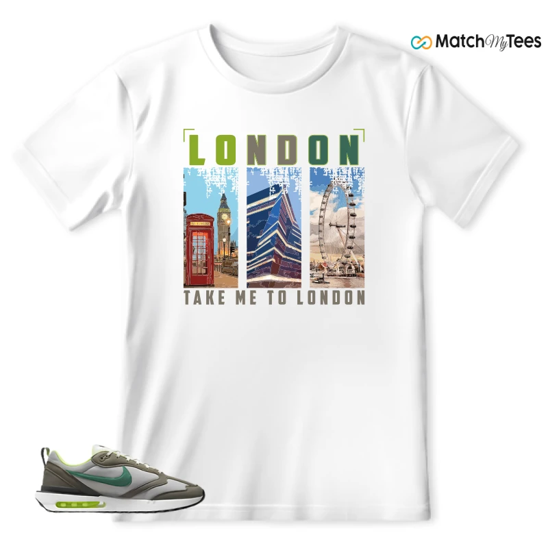 NIKE AIR MAX DAWN OLIVE GREY MALACHITE SNEAKER Matching Tees t-shirt