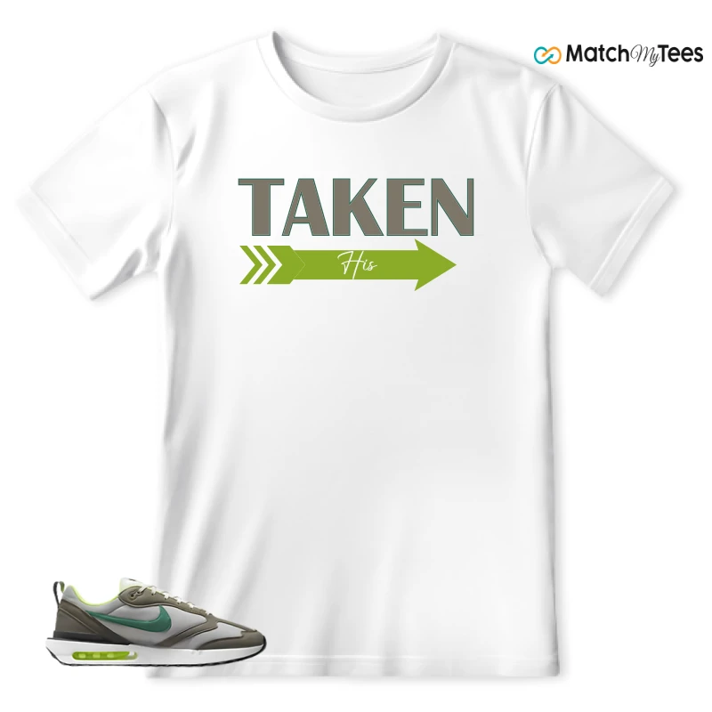 NIKE AIR MAX DAWN OLIVE GREY MALACHITE SNEAKER Matching Tees t-shirt