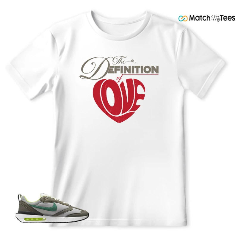 NIKE AIR MAX DAWN OLIVE GREY MALACHITE SNEAKER Matching Tees t-shirt