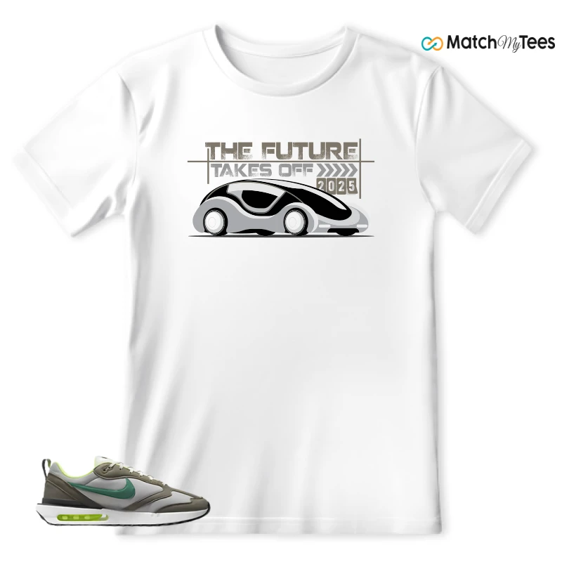 NIKE AIR MAX DAWN OLIVE GREY MALACHITE SNEAKER Matching Tees t-shirt