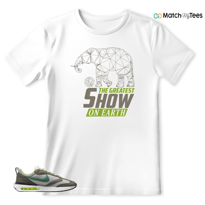 NIKE AIR MAX DAWN OLIVE GREY MALACHITE SNEAKER Matching Tees t-shirt