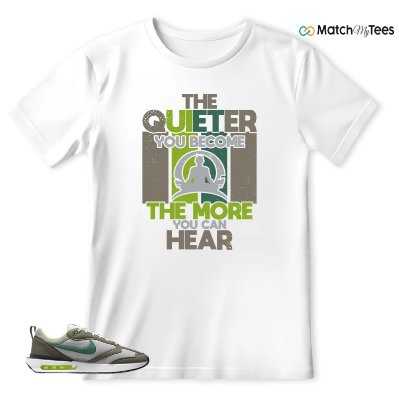 NIKE AIR MAX DAWN OLIVE GREY MALACHITE SNEAKER Matching Tees t-shirt