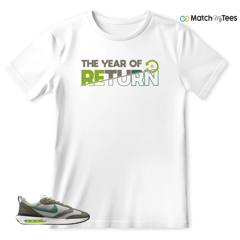 NIKE AIR MAX DAWN OLIVE GREY MALACHITE SNEAKER Matching Tees t-shirt