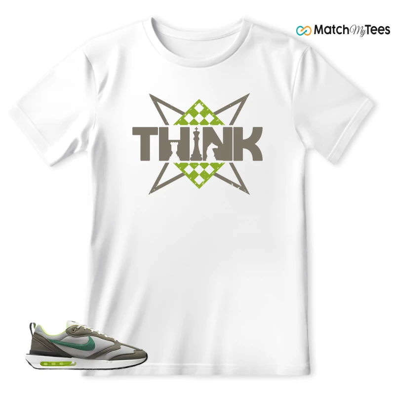 NIKE AIR MAX DAWN OLIVE GREY MALACHITE SNEAKER Matching Tees t-shirt
