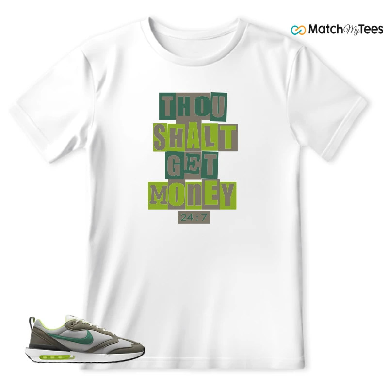 NIKE AIR MAX DAWN OLIVE GREY MALACHITE SNEAKER Matching Tees t-shirt