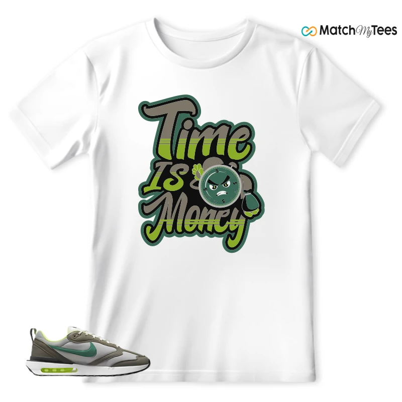 NIKE AIR MAX DAWN OLIVE GREY MALACHITE SNEAKER Matching Tees t-shirt