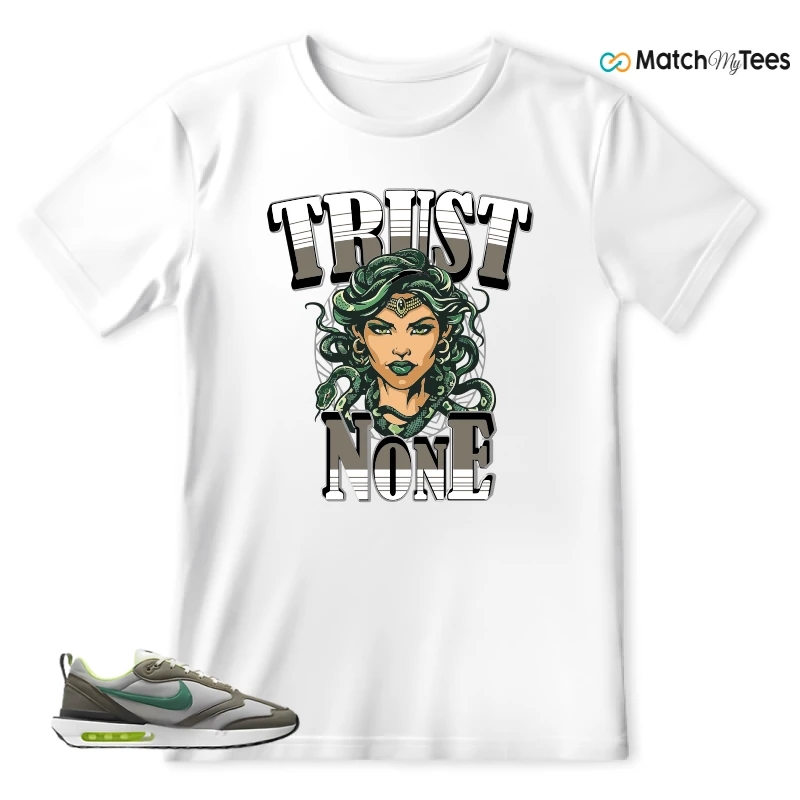NIKE AIR MAX DAWN OLIVE GREY MALACHITE SNEAKER Matching Tees t-shirt