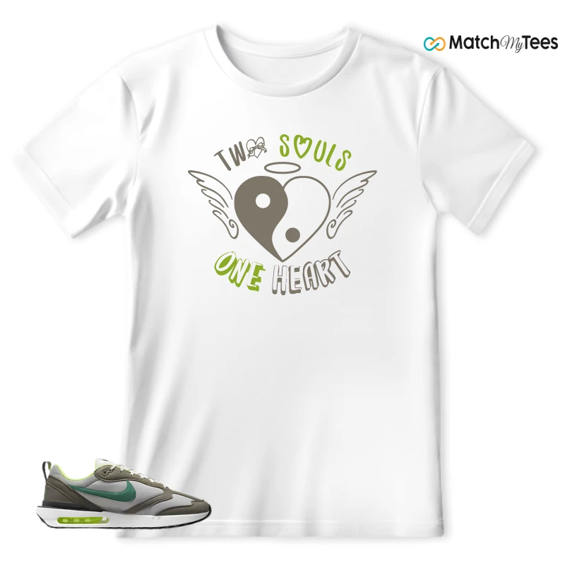 NIKE AIR MAX DAWN OLIVE GREY MALACHITE SNEAKER Matching Tees t-shirt