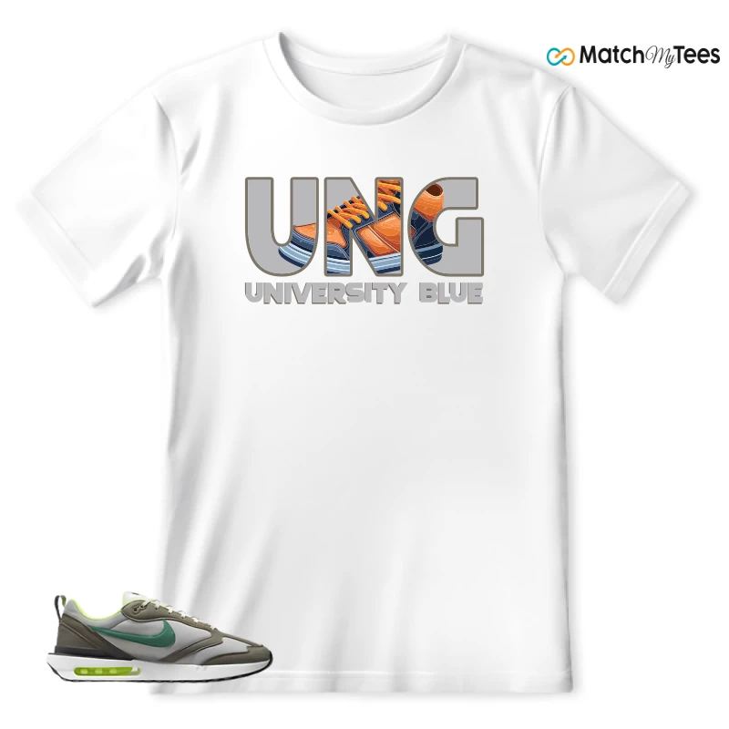 NIKE AIR MAX DAWN OLIVE GREY MALACHITE SNEAKER Matching Tees t-shirt