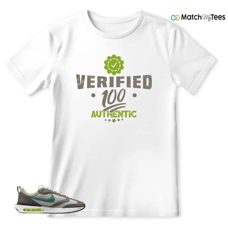 NIKE AIR MAX DAWN OLIVE GREY MALACHITE SNEAKER Matching Tees t-shirt