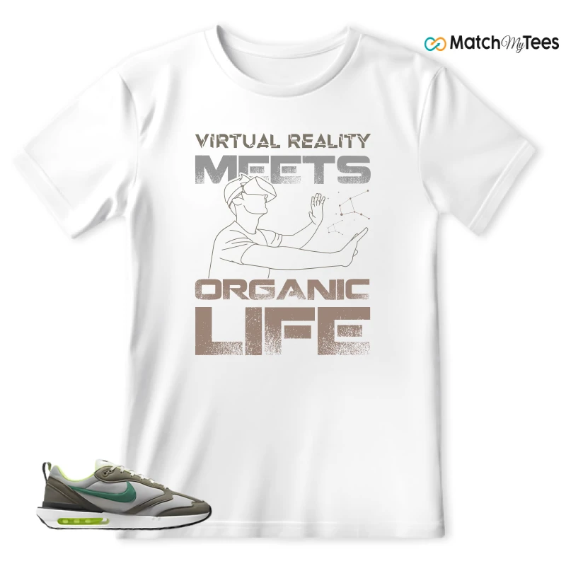 NIKE AIR MAX DAWN OLIVE GREY MALACHITE SNEAKER Matching Tees t-shirt