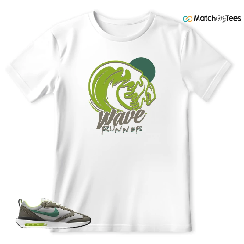 NIKE AIR MAX DAWN OLIVE GREY MALACHITE SNEAKER Matching Tees t-shirt