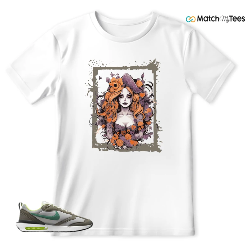 NIKE AIR MAX DAWN OLIVE GREY MALACHITE SNEAKER Matching Tees t-shirt