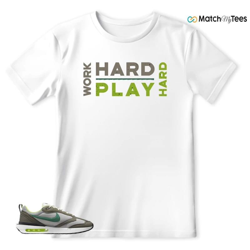 NIKE AIR MAX DAWN OLIVE GREY MALACHITE SNEAKER Matching Tees t-shirt