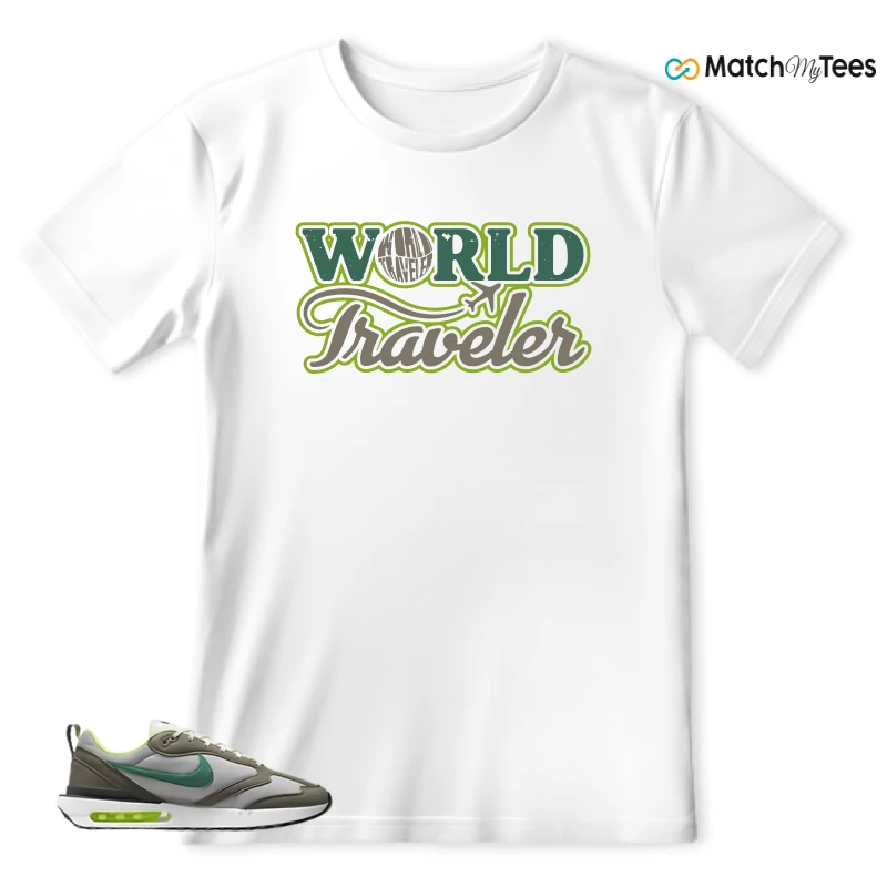 NIKE AIR MAX DAWN OLIVE GREY MALACHITE SNEAKER Matching Tees t-shirt