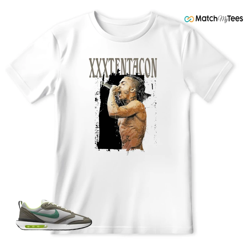 NIKE AIR MAX DAWN OLIVE GREY MALACHITE SNEAKER Matching Tees t-shirt