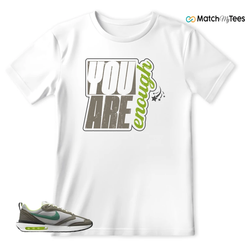 NIKE AIR MAX DAWN OLIVE GREY MALACHITE SNEAKER Matching Tees t-shirt