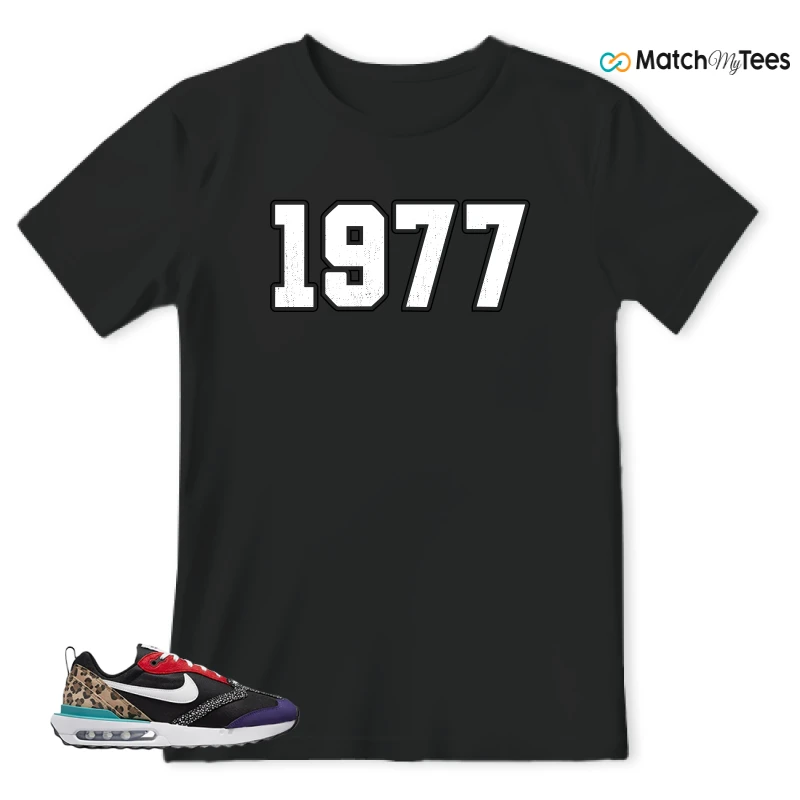 NIKE AIR MAX DAWN SE BLACK SAFARI ANIMAL (WOMEN'S) SNEAKER Matching Tees t-shirt