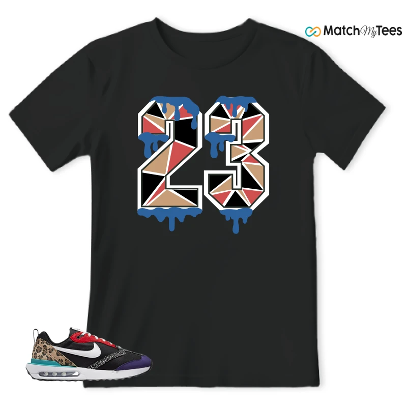 NIKE AIR MAX DAWN SE BLACK SAFARI ANIMAL (WOMEN'S) SNEAKER Matching Tees t-shirt