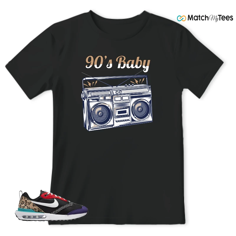 NIKE AIR MAX DAWN SE BLACK SAFARI ANIMAL (WOMEN'S) SNEAKER Matching Tees t-shirt