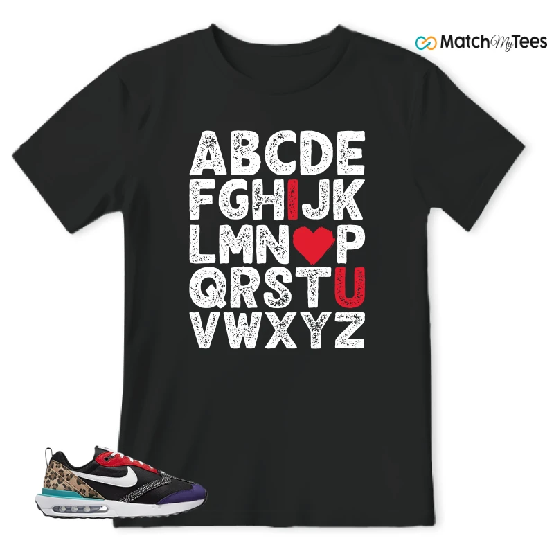 NIKE AIR MAX DAWN SE BLACK SAFARI ANIMAL (WOMEN'S) SNEAKER Matching Tees t-shirt