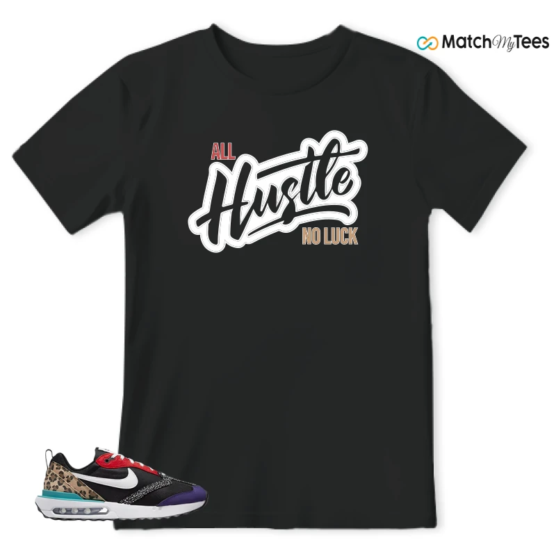 NIKE AIR MAX DAWN SE BLACK SAFARI ANIMAL (WOMEN'S) SNEAKER Matching Tees t-shirt