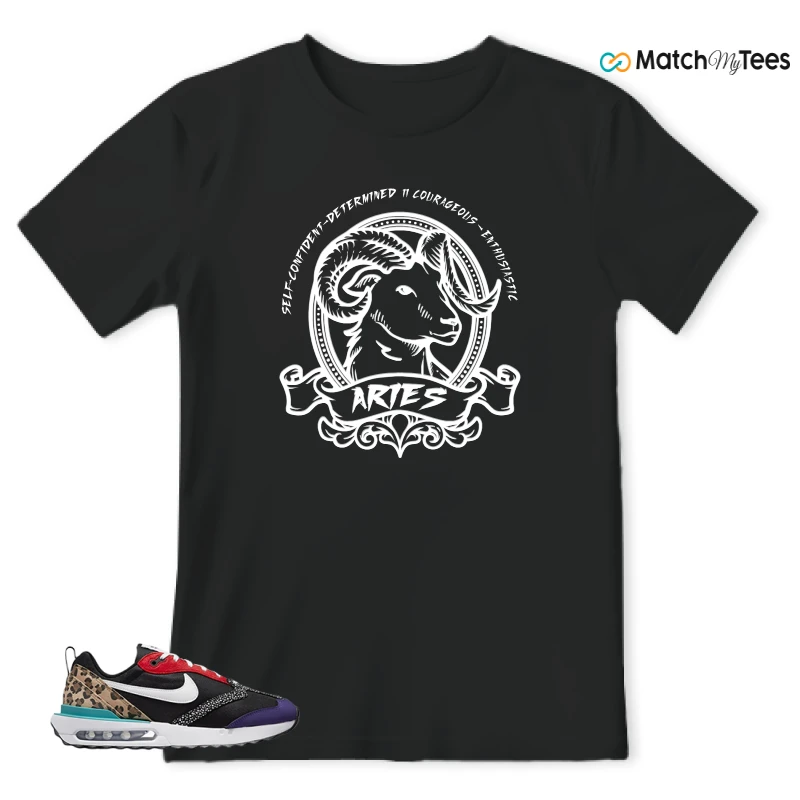 NIKE AIR MAX DAWN SE BLACK SAFARI ANIMAL (WOMEN'S) SNEAKER Matching Tees t-shirt