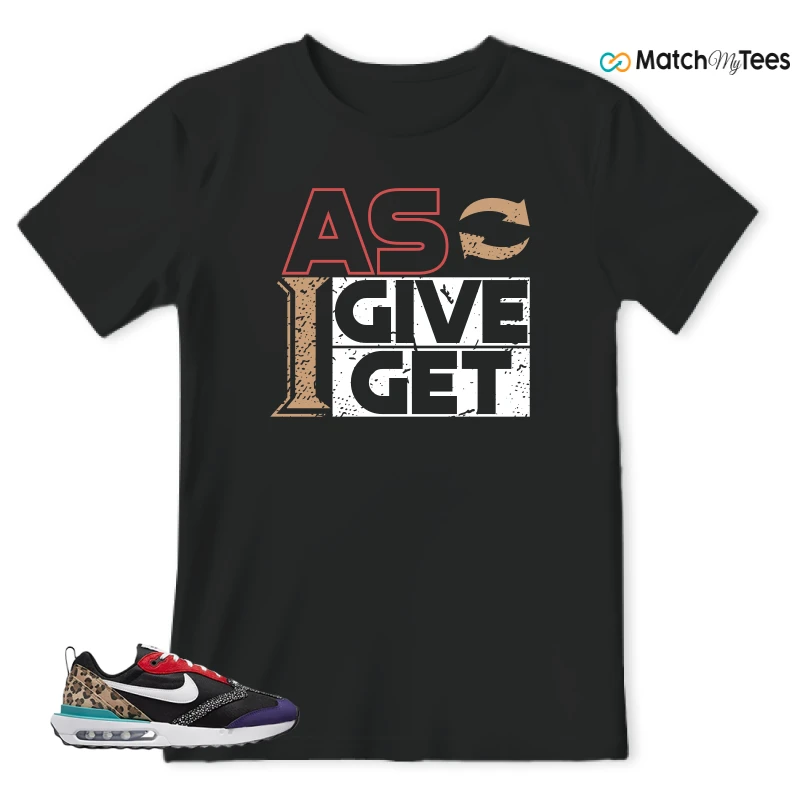 NIKE AIR MAX DAWN SE BLACK SAFARI ANIMAL (WOMEN'S) SNEAKER Matching Tees t-shirt