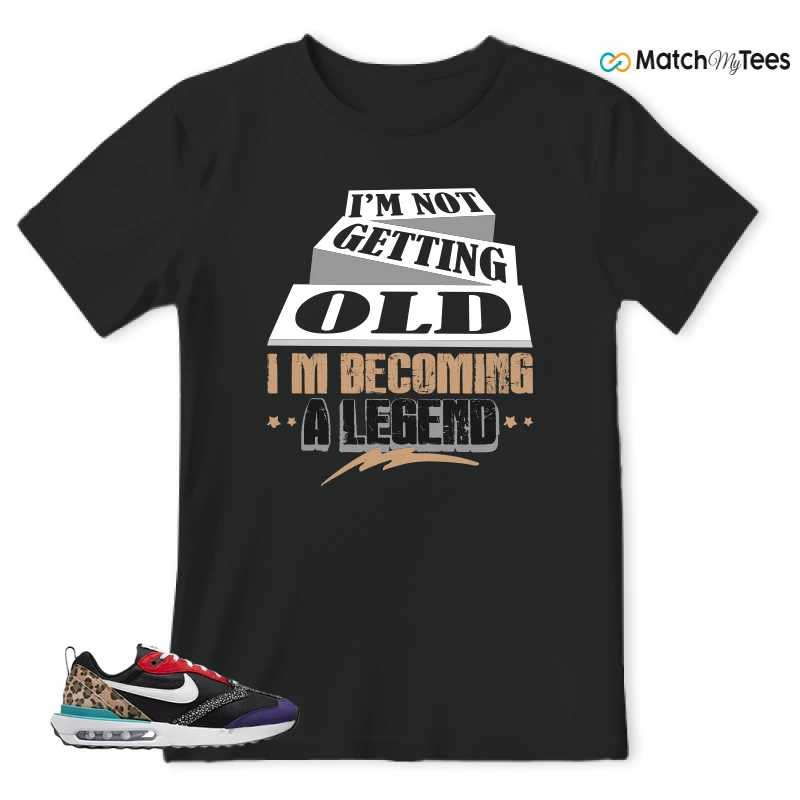 NIKE AIR MAX DAWN SE BLACK SAFARI ANIMAL (WOMEN'S) SNEAKER Matching Tees t-shirt
