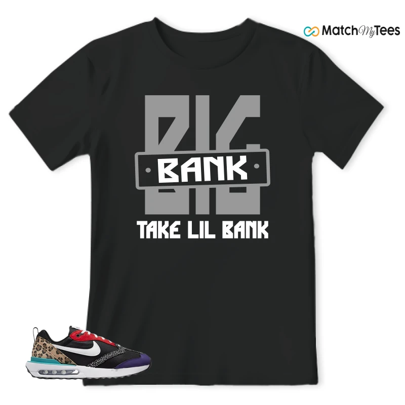 NIKE AIR MAX DAWN SE BLACK SAFARI ANIMAL (WOMEN'S) SNEAKER Matching Tees t-shirt