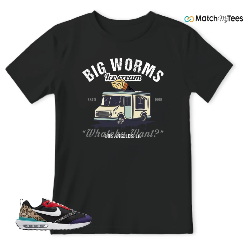NIKE AIR MAX DAWN SE BLACK SAFARI ANIMAL (WOMEN'S) SNEAKER Matching Tees t-shirt