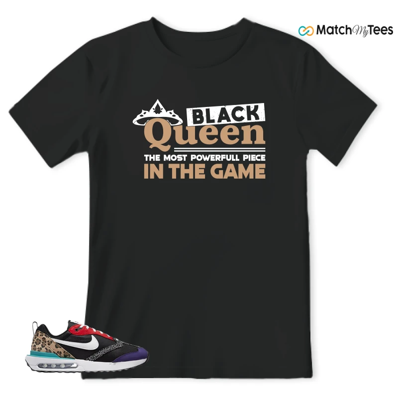 NIKE AIR MAX DAWN SE BLACK SAFARI ANIMAL (WOMEN'S) SNEAKER Matching Tees t-shirt
