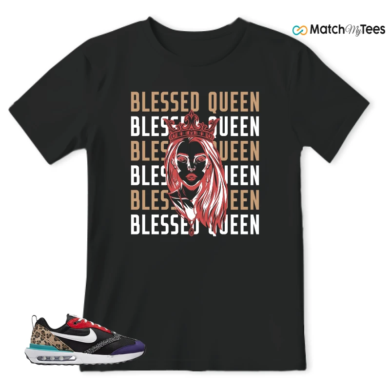 NIKE AIR MAX DAWN SE BLACK SAFARI ANIMAL (WOMEN'S) SNEAKER Matching Tees t-shirt