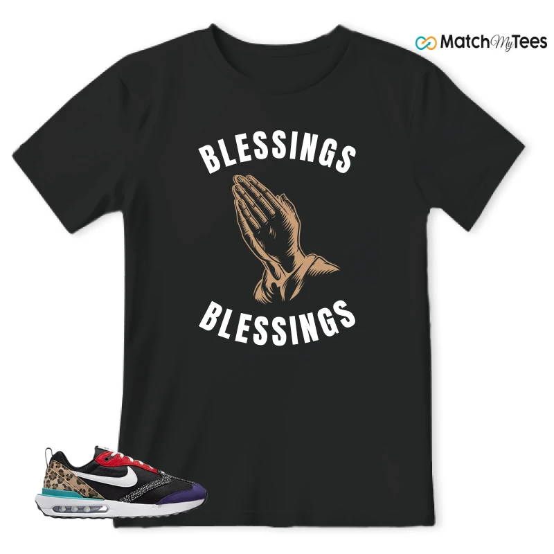 NIKE AIR MAX DAWN SE BLACK SAFARI ANIMAL (WOMEN'S) SNEAKER Matching Tees t-shirt