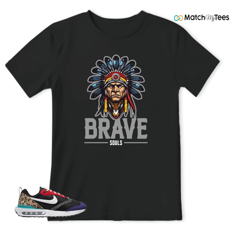 NIKE AIR MAX DAWN SE BLACK SAFARI ANIMAL (WOMEN'S) SNEAKER Matching Tees t-shirt