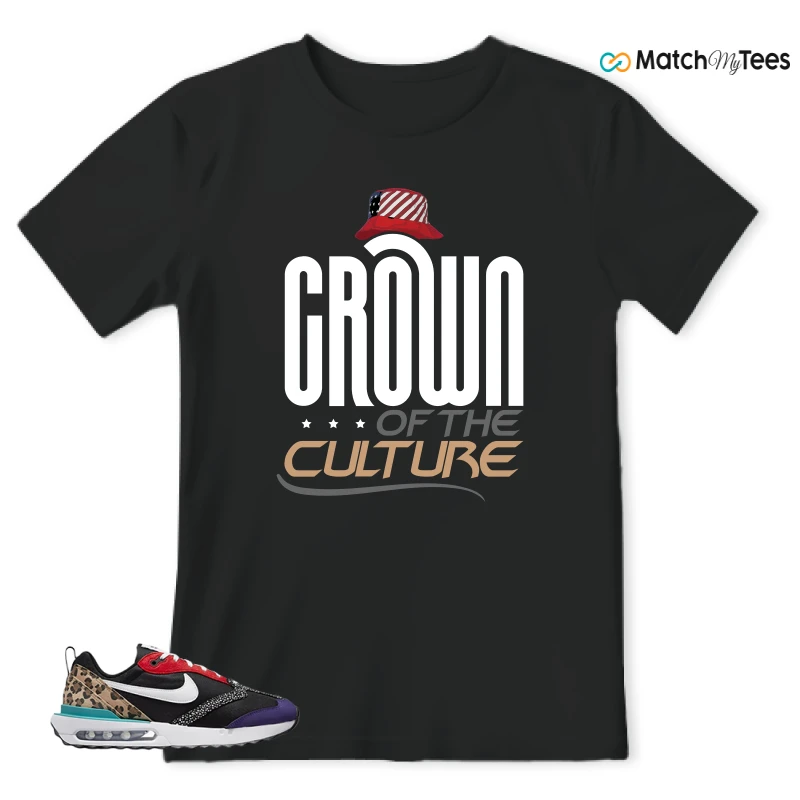 NIKE AIR MAX DAWN SE BLACK SAFARI ANIMAL (WOMEN'S) SNEAKER Matching Tees t-shirt
