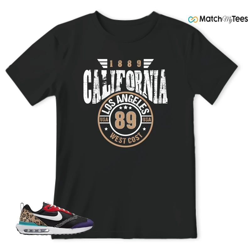 NIKE AIR MAX DAWN SE BLACK SAFARI ANIMAL (WOMEN'S) SNEAKER Matching Tees t-shirt