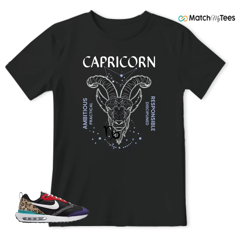 NIKE AIR MAX DAWN SE BLACK SAFARI ANIMAL (WOMEN'S) SNEAKER Matching Tees t-shirt