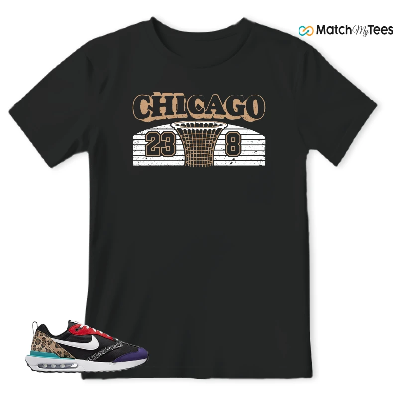 NIKE AIR MAX DAWN SE BLACK SAFARI ANIMAL (WOMEN'S) SNEAKER Matching Tees t-shirt