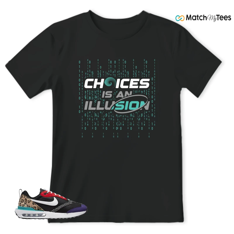 NIKE AIR MAX DAWN SE BLACK SAFARI ANIMAL (WOMEN'S) SNEAKER Matching Tees t-shirt