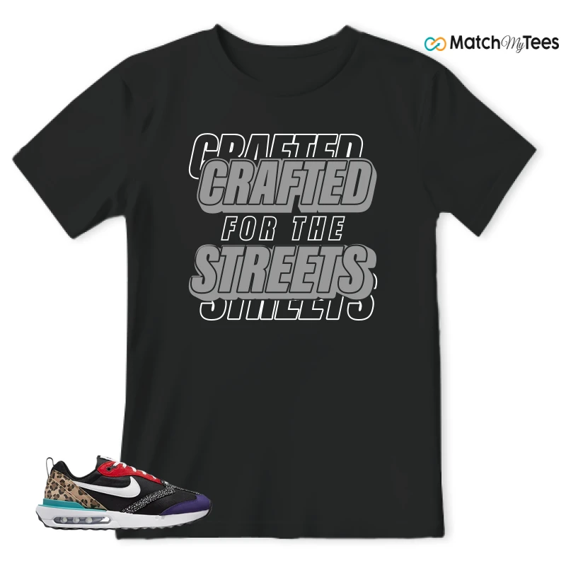 NIKE AIR MAX DAWN SE BLACK SAFARI ANIMAL (WOMEN'S) SNEAKER Matching Tees t-shirt