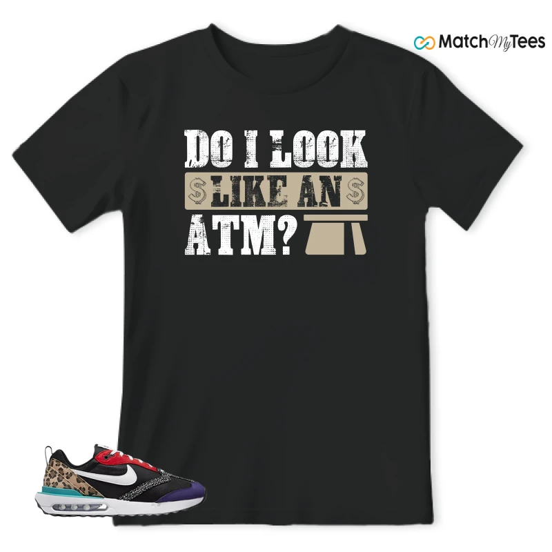 NIKE AIR MAX DAWN SE BLACK SAFARI ANIMAL (WOMEN'S) SNEAKER Matching Tees t-shirt