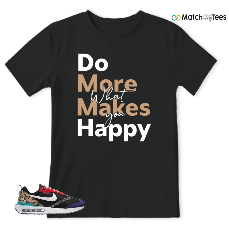 NIKE AIR MAX DAWN SE BLACK SAFARI ANIMAL (WOMEN'S) SNEAKER Matching Tees t-shirt