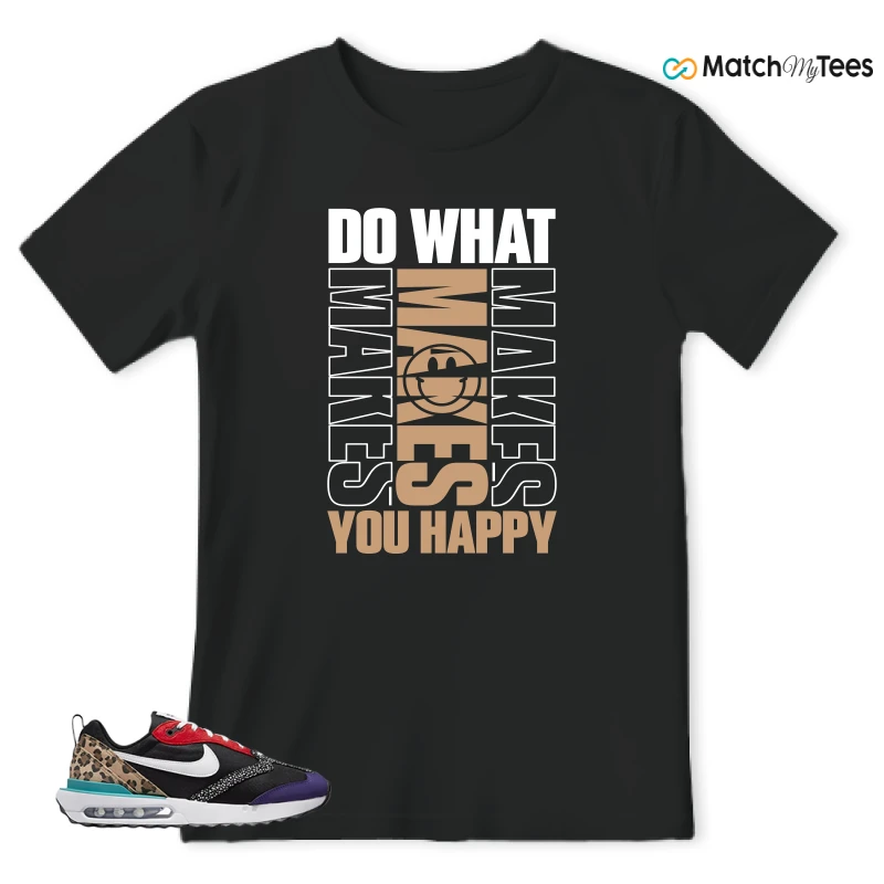 NIKE AIR MAX DAWN SE BLACK SAFARI ANIMAL (WOMEN'S) SNEAKER Matching Tees t-shirt