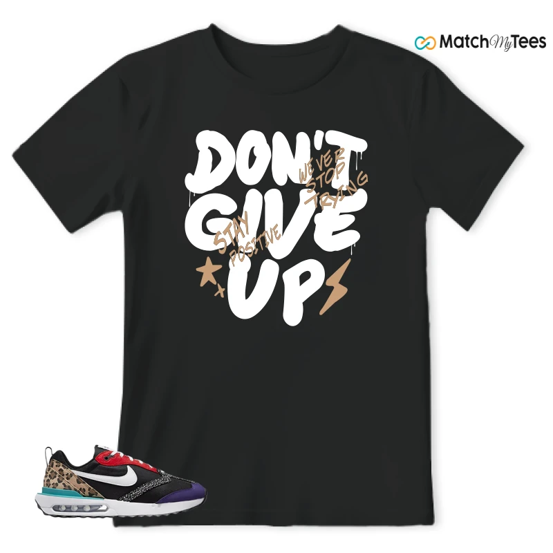 NIKE AIR MAX DAWN SE BLACK SAFARI ANIMAL (WOMEN'S) SNEAKER Matching Tees t-shirt